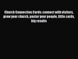 Church Connection Cards: connect with visitors grow your church pastor your people little cards