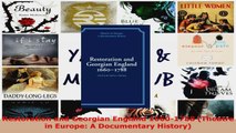 Read  Restoration and Georgian England 16601788 Theatre in Europe A Documentary History EBooks Online