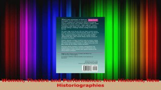 Read  Women Theatre and Performance New Histories New Historiographies EBooks Online