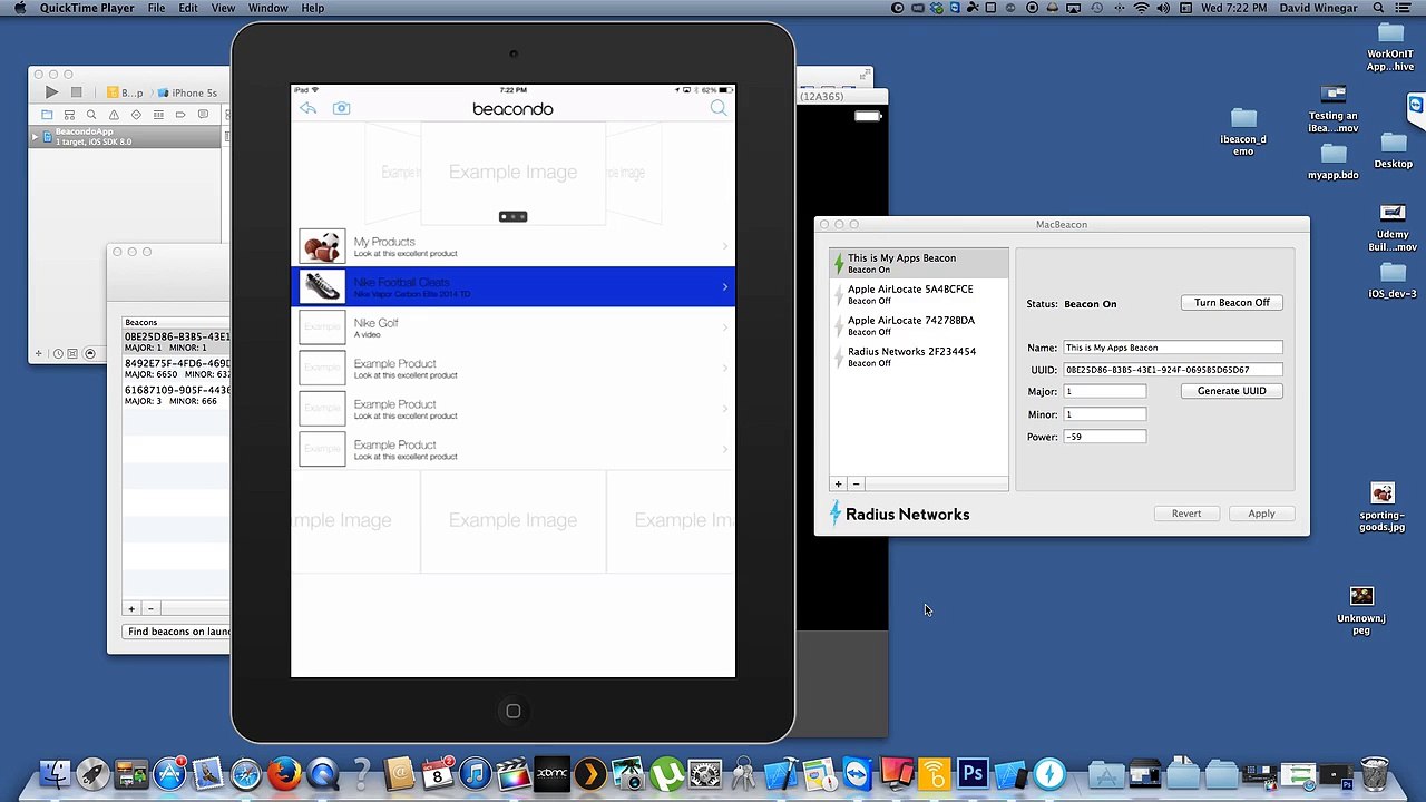 Using iBeacons to Open External Web Pages and Videos