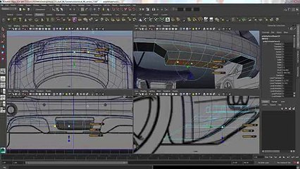 Audi R8 Modeling Tutorial Maya 2014 Clip16-8