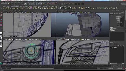 Audi R8 Modeling Tutorial Maya 2014 Clip26-19