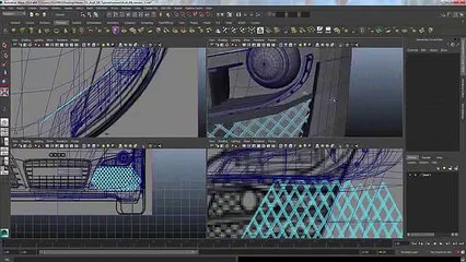 Audi R8 Modeling Tutorial Maya 2014 Clip30-24