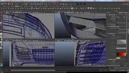 Audi R8 Modeling Tutorial Maya 2014 Clip36-30