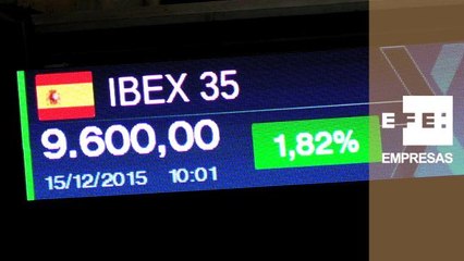 La Bolsa rebota casi un 2% y alcanza los 9.600 puntos