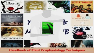 PDF Download  Handbook of Plant Ecophysiology Techniques Download Online