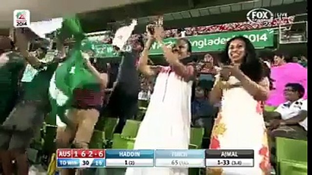 Saeed Ajmal magical bowling vs Australia in T-20 worldcup 2014!!