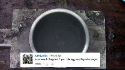 Sıvı Nitrojenin İçine Yumurta Kırmak