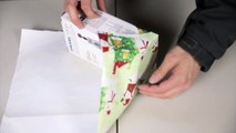 Comment faire un beau pliage de paquet cadeau pour Noel. Tuto