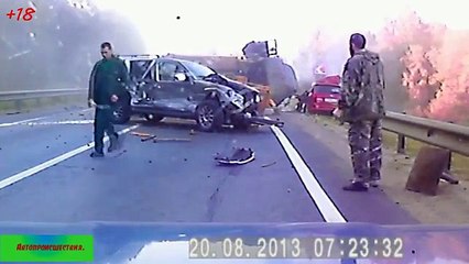 Жесткие Аварии и Дорожные происшествия. Август Подборка.