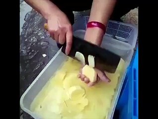 آلو کے چپس بنانے کا تیز ترین طریقہ۔۔