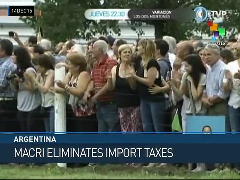Argentina: Macri Announces Eliminate of Export Tax