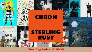 PDF Download  Sterling Ruby CHRON Read Full Ebook