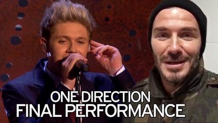 One Direction fan Beckham offers praise in X Factor tribute