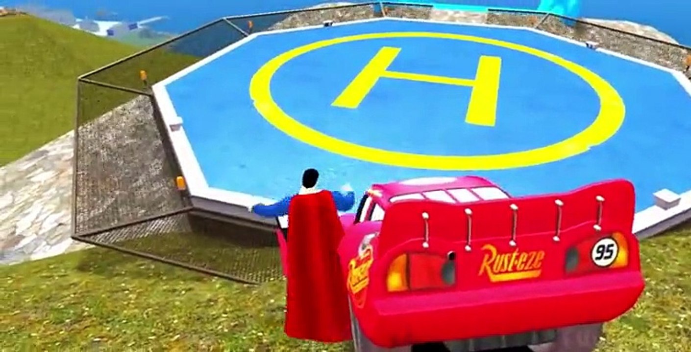 Super Hero Marvel The Avengers Iron Man Hulk Superman Batman w/ Custom Lighting McQueen Cars