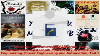 PDF Download  Wörterbuch Elektrotechnik Energie und Automatisierungstechnik  Dictionary of Electrical PDF Online