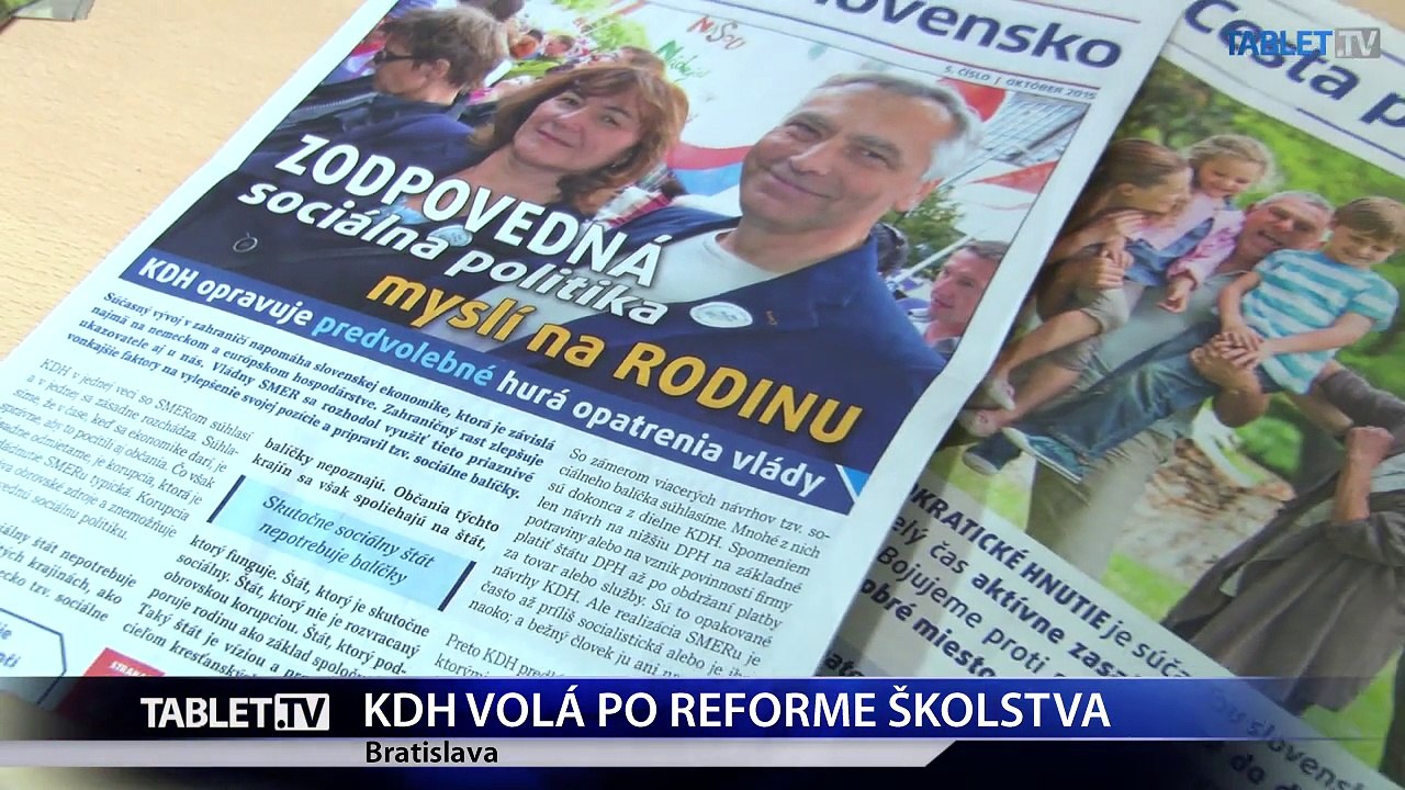 Kandidátna listina hnutia KDH