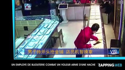 Un courageux employé de bijouterie combat et neutralise un voleur armé d’une hache