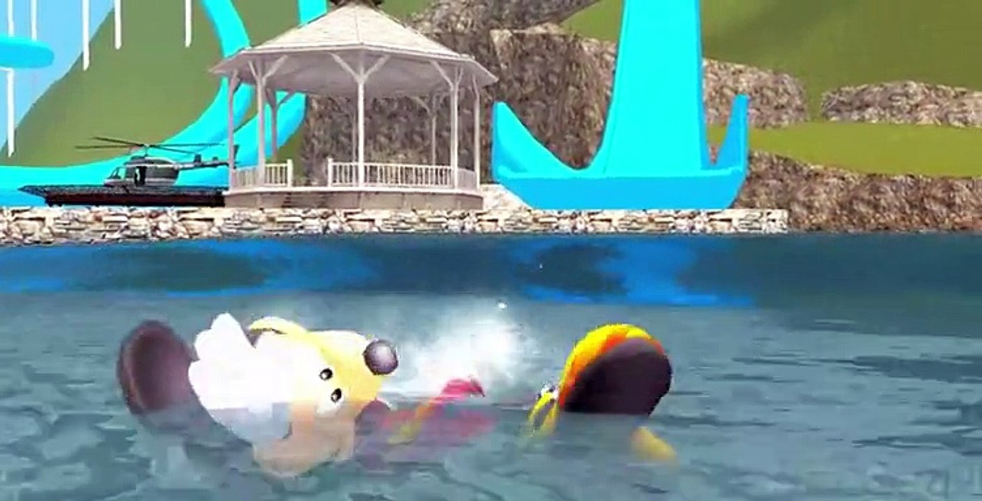 Mickey Mouse plays with his Lightning McQueen Cars FUN RACE + Nursery Rhymes Songs