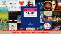 Download  MaBV für Notare und Kreditinstitute Handbuch der Makler und Bauträgerverordnung PDF Frei