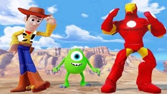 Toy Story Sheriff Woody, Monster Inc. Mike & Iron Man Avengers! Kids video