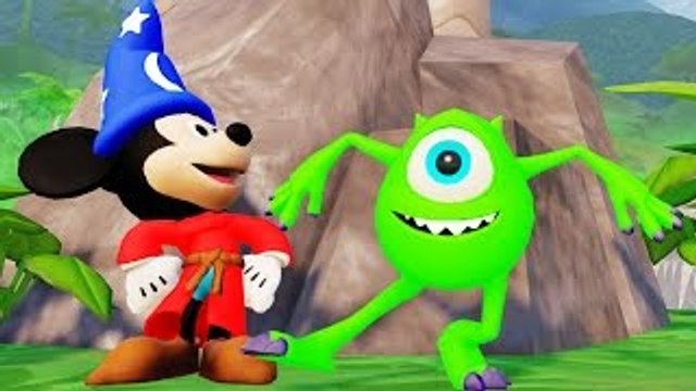 Nursery Rhymes with Mickey Mouse, Monsters Inc. Mike & Anna from Disney Frozen ! Children