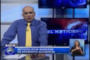 Motociclistas murieron en diferentes accidentes