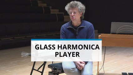 Glass Harmonica: Crystal keyboard played w/ wet fingers