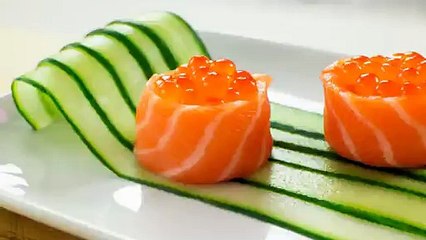 Simple Apple Swirl Garnishing Idea