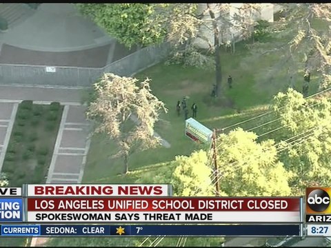 Los Angeles Unified School District schools closed today