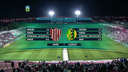 Fútbol en vivo Unión - Aldosivi por la liguilla FPT 2015