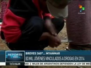 Myanmar: 83 mil jóvenes se drogan para soportar jornadas laborales