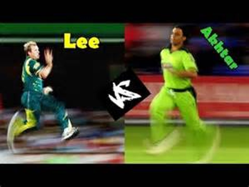Shoaib Akhtar Vs Brett Lee Fast ! Faster !! Fastest !!!! Best bowling and wicket