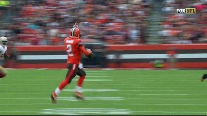 Browns Johnny Manziel finds Gary Barnidge for 30 yards