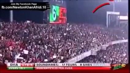Shahid Afridi 200 Meter Six to Shakib al Hasan in BPL 2015