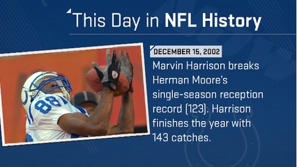 Marvin Harrison sets single-season reception record I This Day in NFL History