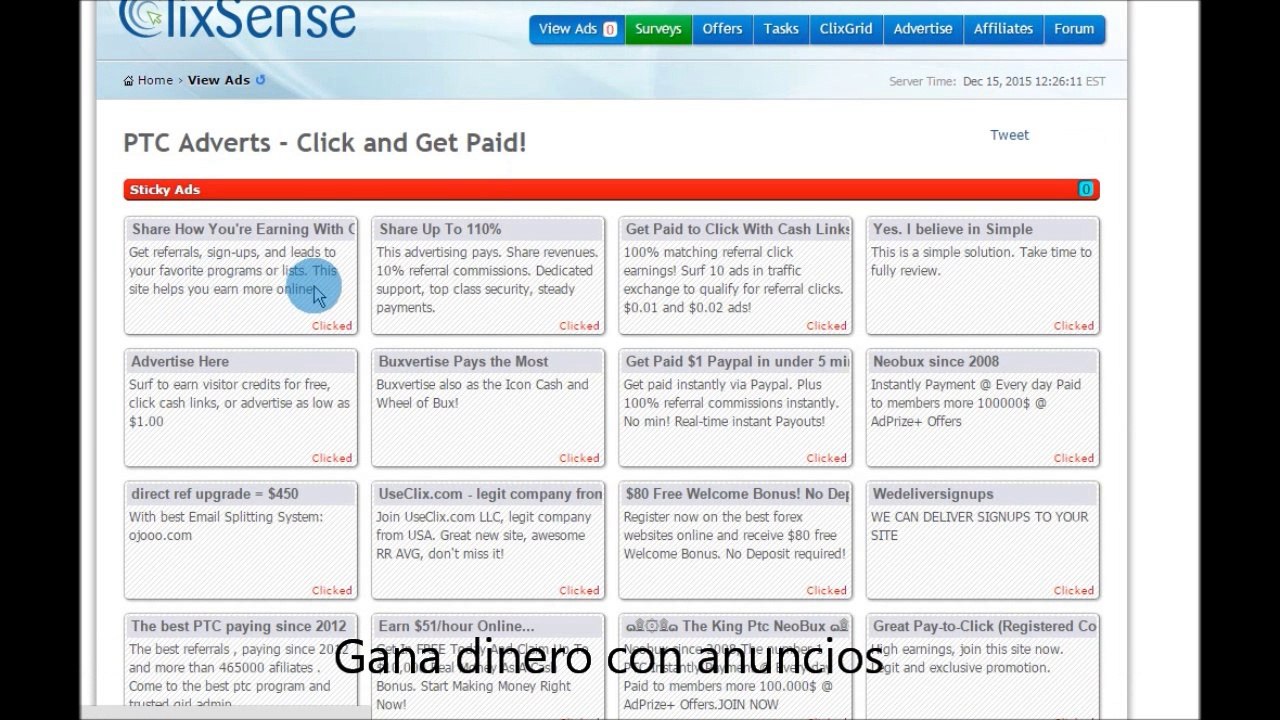 Clixsense - Ganar dinero en las mejores ptc