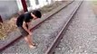 Train Goes Over The Guy Suicide Attempt - Whatsapp Must Watch