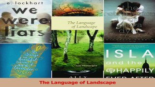 PDF Download  The Language of Landscape PDF Full Ebook