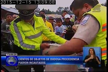 Operativo sorpresa en el mercado "Las Cuadras" de Quito