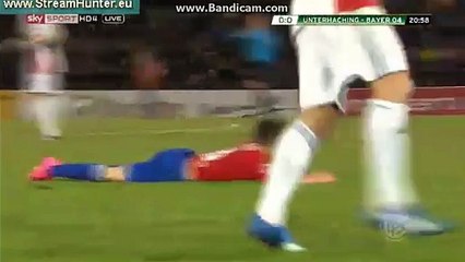 Maximilian Bauer Fantastic Goal - Unterhaching 1 - 0 Bayer Leverkusen (DFB POKAL) 2015