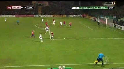 Javier Hernandez  goal  Unterhaching 1 – 1 Bayer Leverkusen  15/12/15