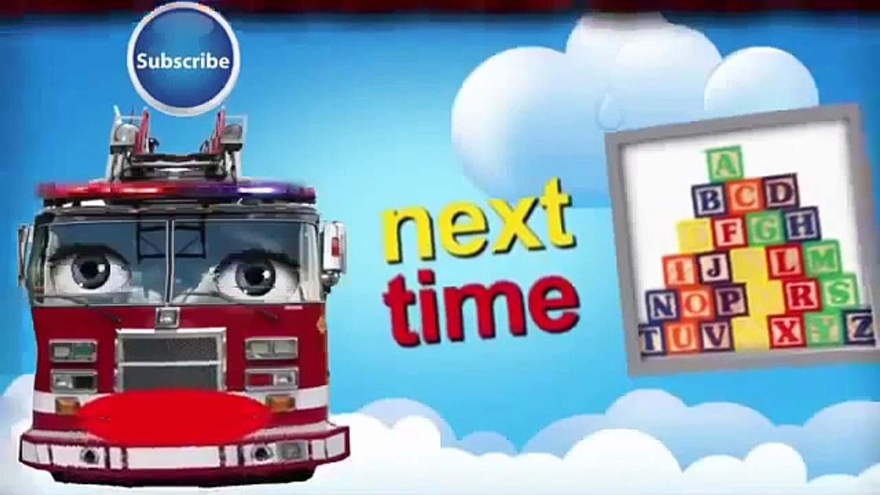 ABC Firetruck Song for Children   Fire Truck Lullaby & Nursery Rhyme in 1080 HD 360p