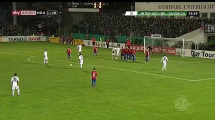 Unterhaching 1 – 1 Bayer Leverkusen  danger moment  15/12/15