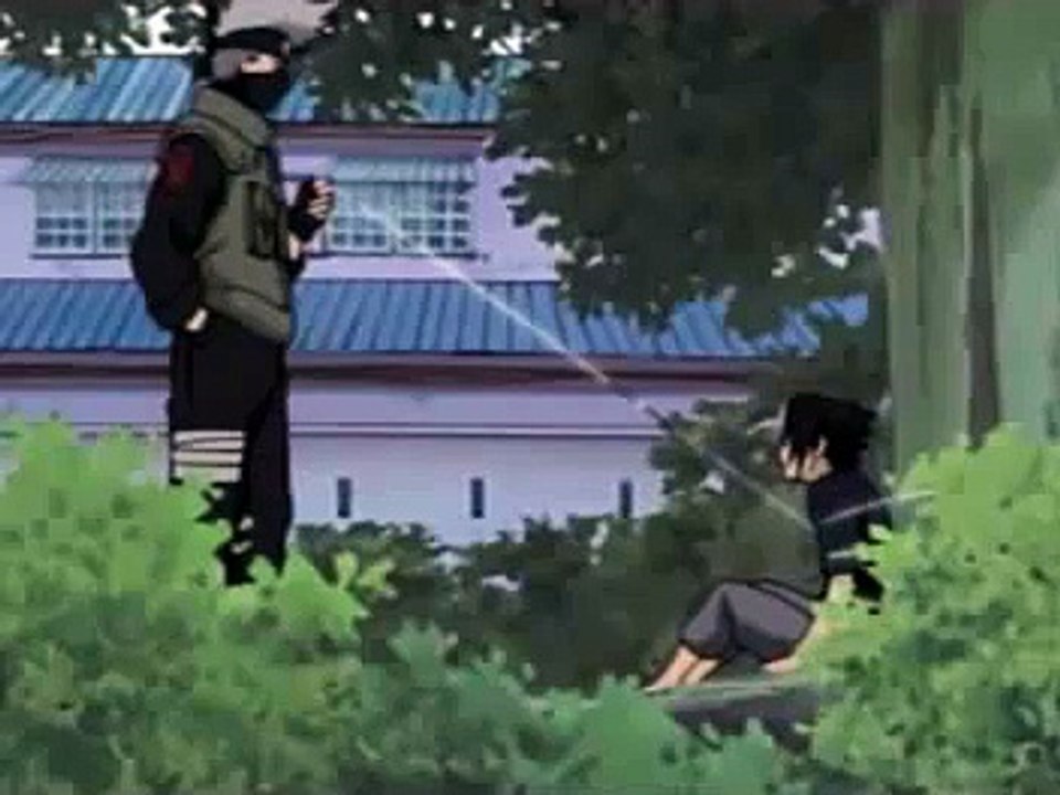 Kakashis threaten by Sasuke