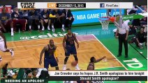 ESPN First Take - Celtics  Jae Crowder Hopes J.R. Smith Apologizes