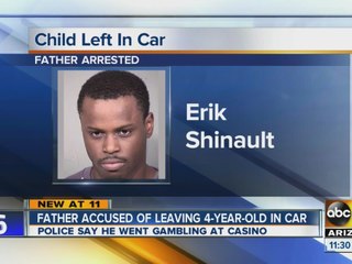 Father accues of leaving four-year-old in car