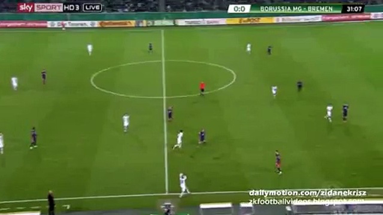 Lars Stindl 1:0 | Mönchengladbach v. Werder Bremen 15.12.2015 HD DFB Pokal