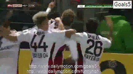 Stefan Kießling Goal Unterhaching 1 - 2 Leverkusen DBF Pokal 15-12-2015