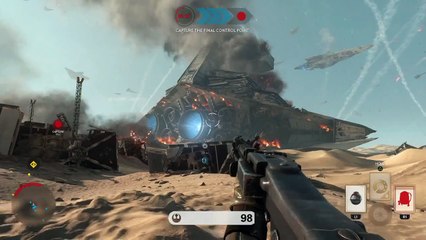 No Look Grenade Ownage-STAR WARS Battlefront Jakku Gameplay